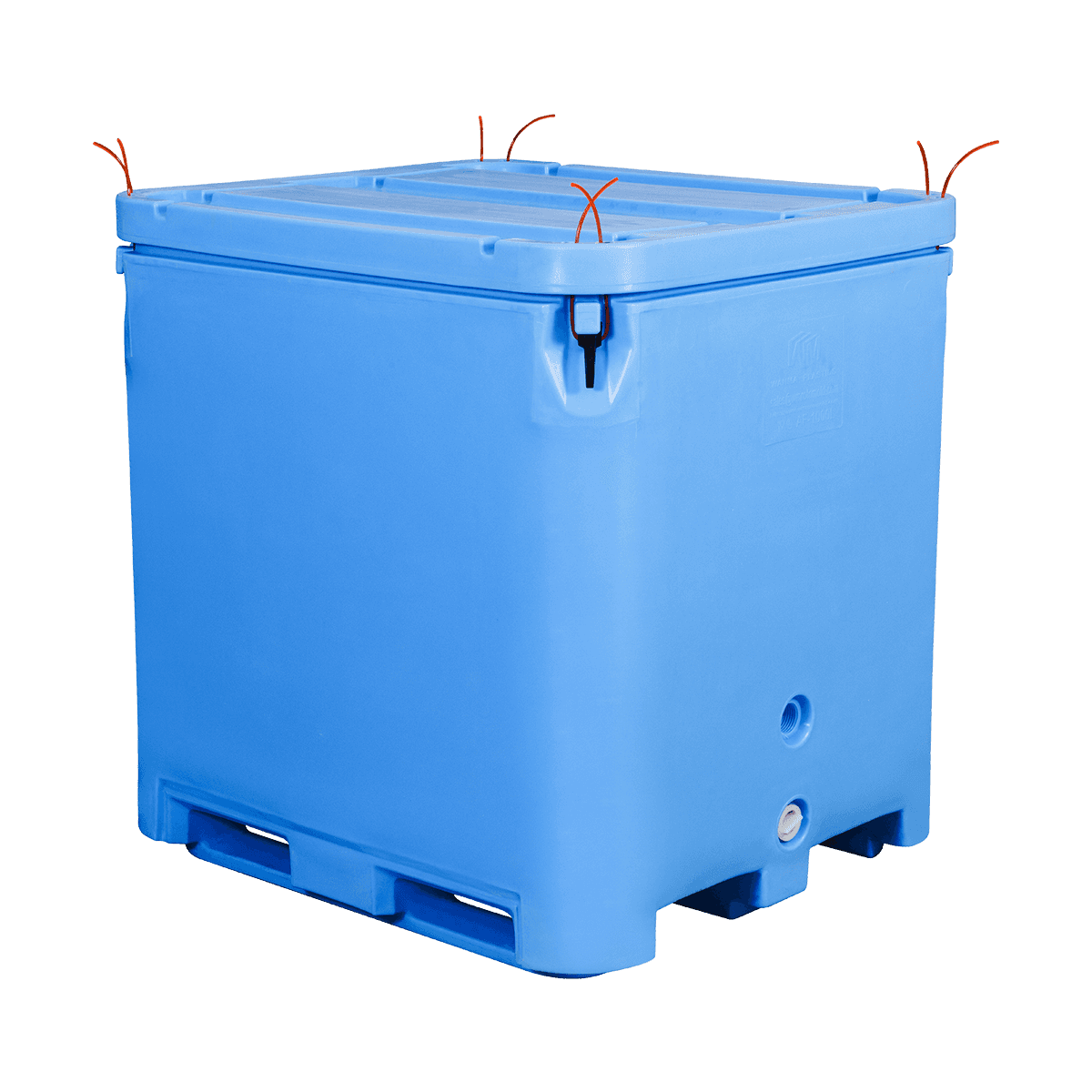 AF-1000L 大容量方形滚塑食品保温箱，冷链周转箱，仓储容器
